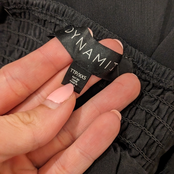 Black Dynamite Chiffon Romper - Picture 3 of 3